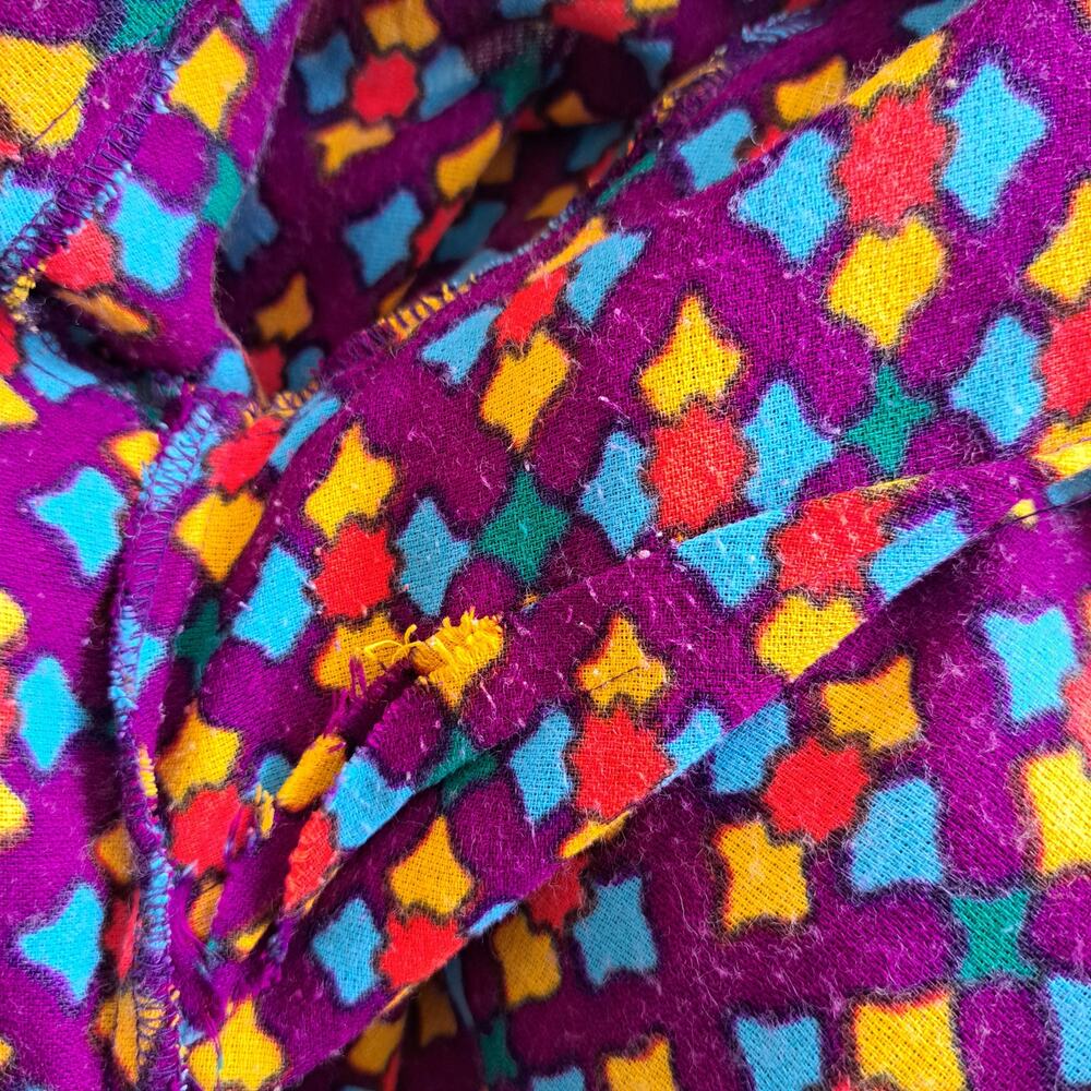 Vintage 60s Forget Me Not by Fairview Mod Shift Dress Geometric Purple S/M - Picture 8 of 8
